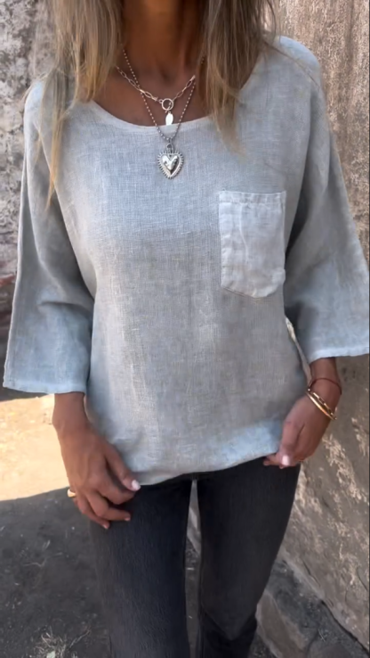 Women's Casual Cotton and linen top