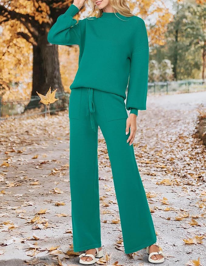 Women's casual sports two-piece sweater suit