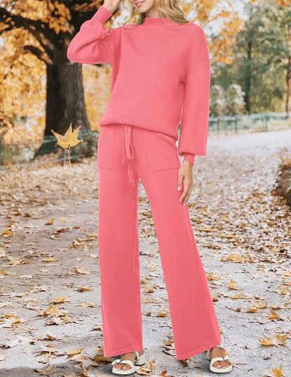 Women's casual sports two-piece sweater suit