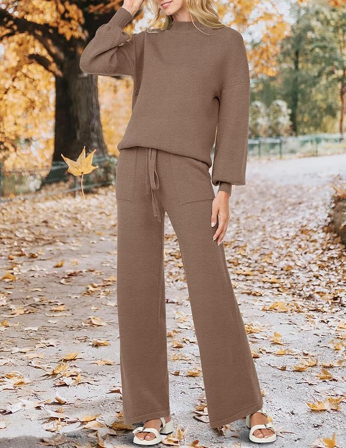 Women's casual sports two-piece sweater suit