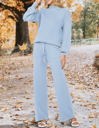 Women's casual sports two-piece sweater suit