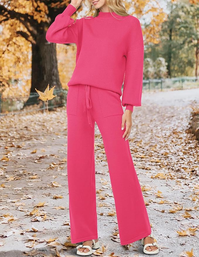 Women's casual sports two-piece sweater suit