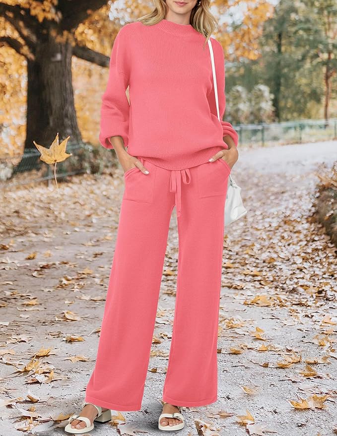 Women's casual sports two-piece sweater suit