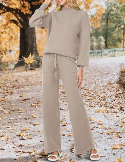 Women's casual sports two-piece sweater suit