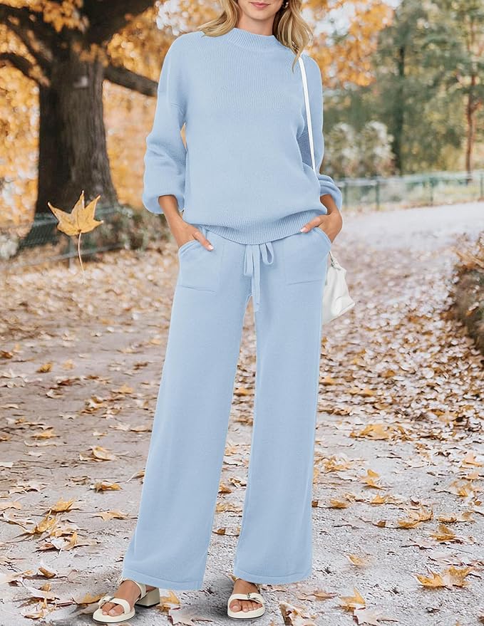 Women's casual sports two-piece sweater suit