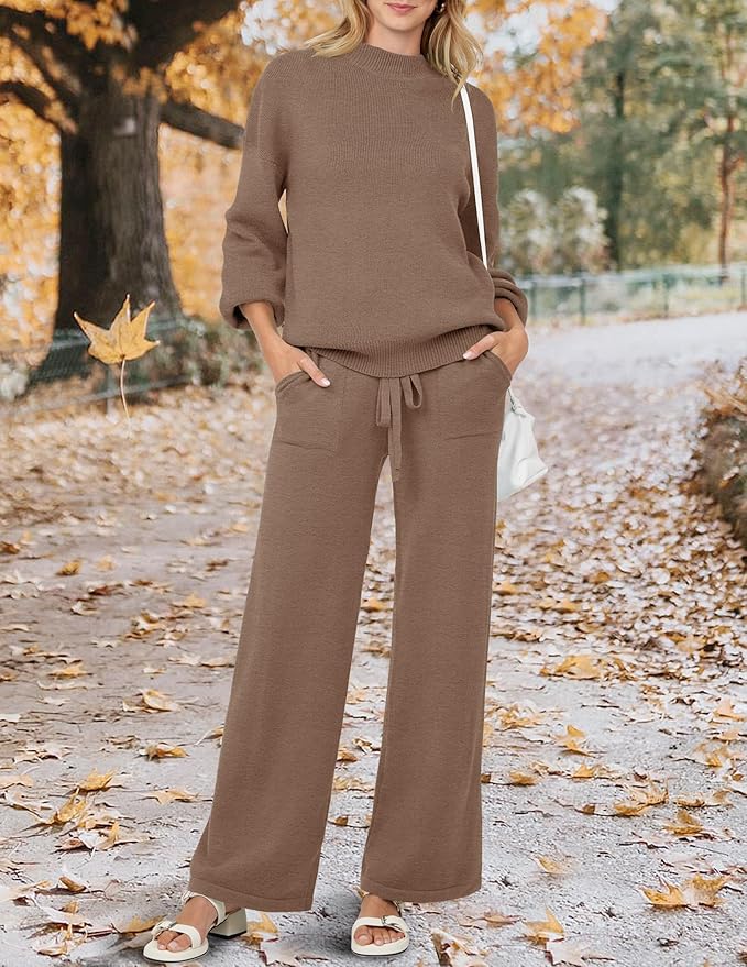 Women's casual sports two-piece sweater suit