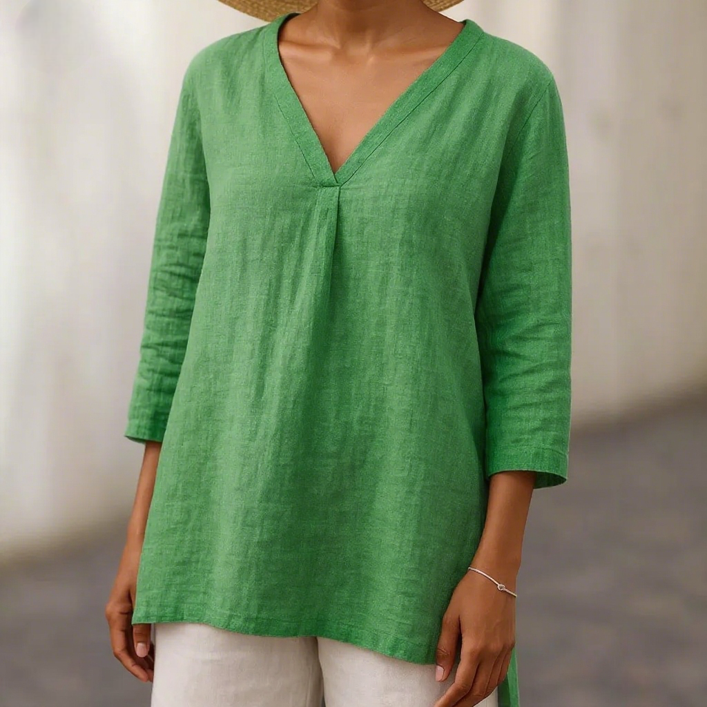 Linen Casual Loose Short Sleeved Top ??????????-?????????????? ??????-??DSICOUNT SALES 49% OFF??