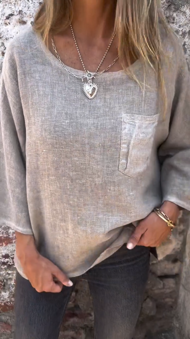 Women's Casual Cotton and linen top