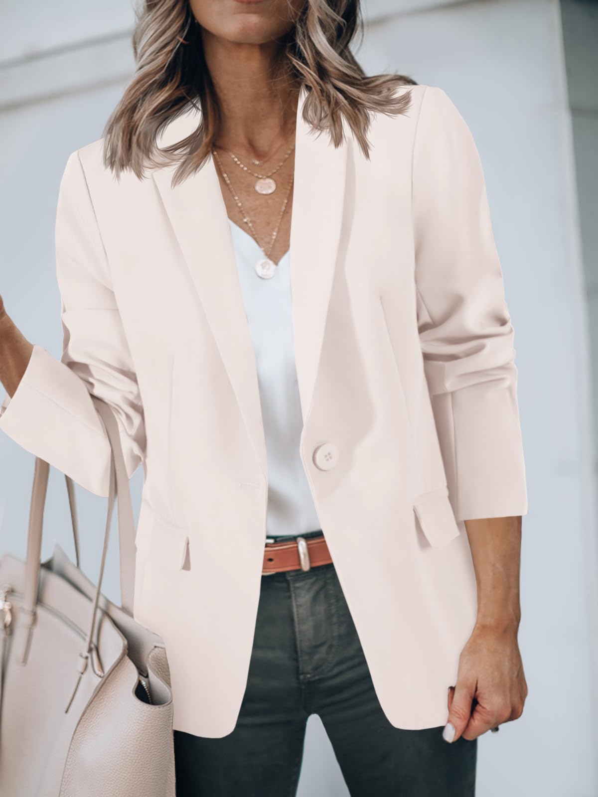 Open Front Long Sleeve Blazer