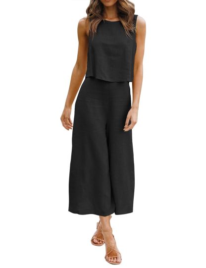 Plus Size Friendly Cropped Jumpsuit