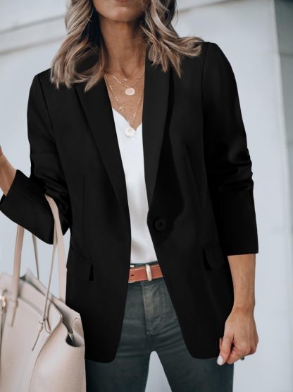 Open Front Long Sleeve Blazer