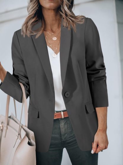 Open Front Long Sleeve Blazer