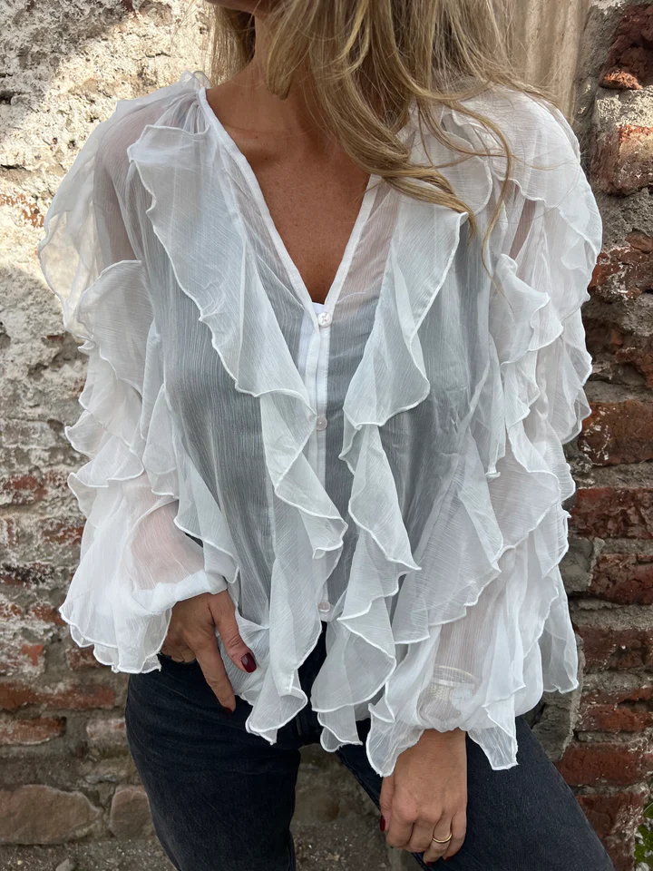 CLEARANCE SALE🔥Wrinkle Proof V Neck Blouse Bust Friendly