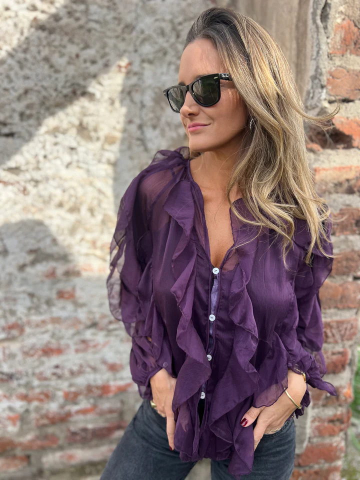 CLEARANCE SALE🔥Wrinkle Proof V Neck Blouse Bust Friendly