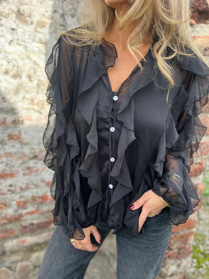 CLEARANCE SALE🔥Wrinkle Proof V Neck Blouse Bust Friendly