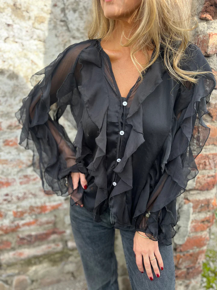 CLEARANCE SALE🔥Wrinkle Proof V Neck Blouse Bust Friendly