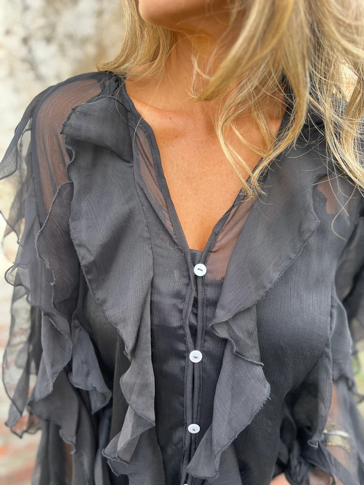 CLEARANCE SALE🔥Wrinkle Proof V Neck Blouse Bust Friendly