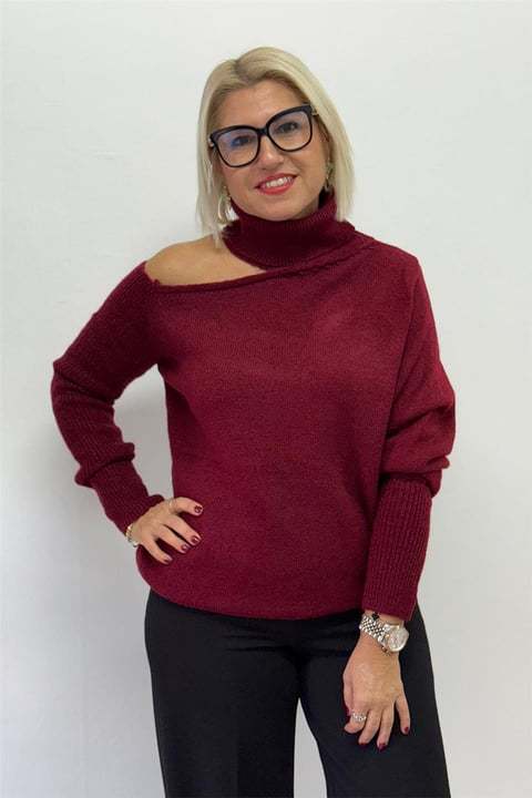 CLEARANCE SALE🔥Relaxed Fit Off-Shoulder Sweater