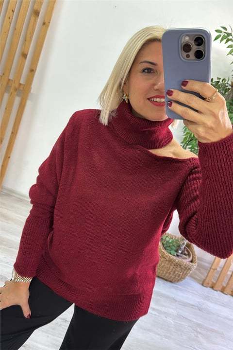 CLEARANCE SALE🔥Relaxed Fit Off-Shoulder Sweater