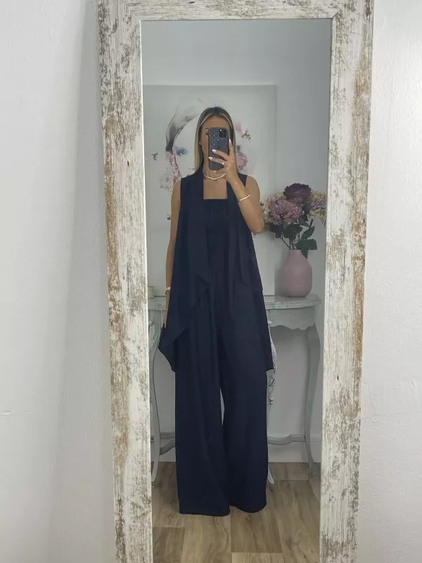 Honeycomb Strapless Jumpsuit Set