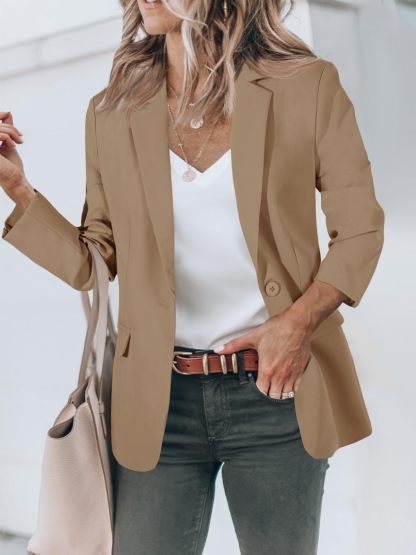 Open Front Long Sleeve Blazer