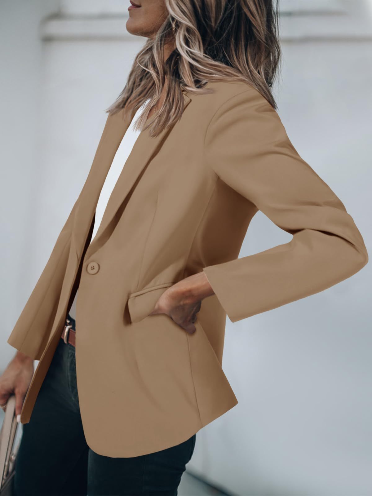 Open Front Long Sleeve Blazer