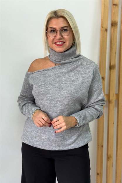 CLEARANCE SALE🔥Relaxed Fit Off-Shoulder Sweater