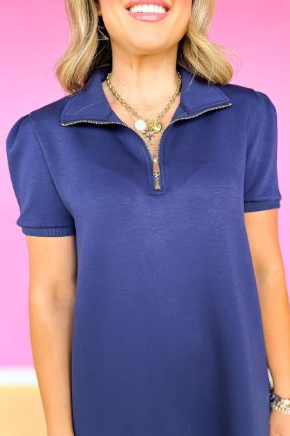 Zipper Everyday Dress In Air