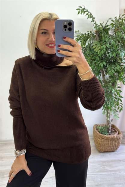 CLEARANCE SALE🔥Relaxed Fit Off-Shoulder Sweater