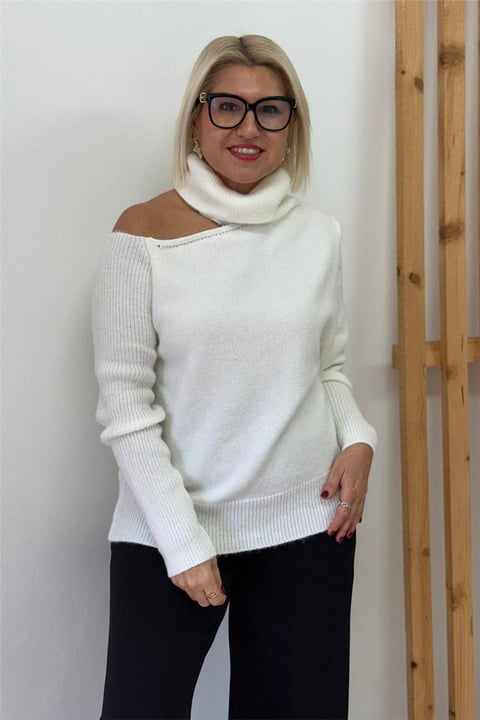 CLEARANCE SALE🔥Relaxed Fit Off-Shoulder Sweater
