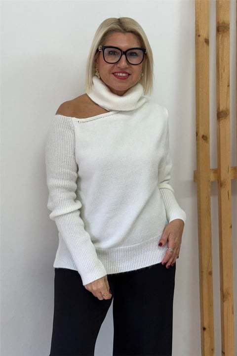 CLEARANCE SALE🔥Relaxed Fit Off-Shoulder Sweater