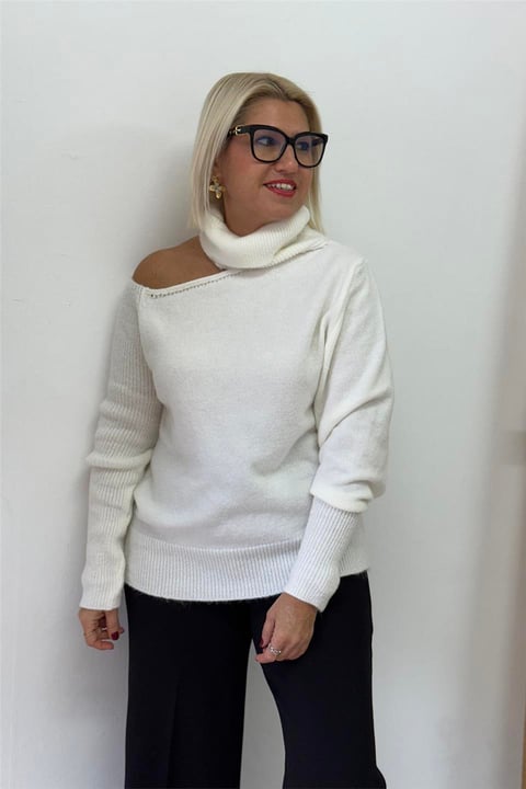 CLEARANCE SALE🔥Relaxed Fit Off-Shoulder Sweater