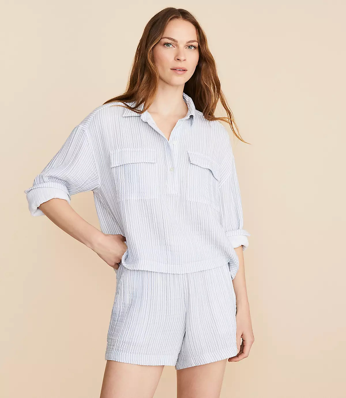 Triple-Weave Cotton Lounge Set