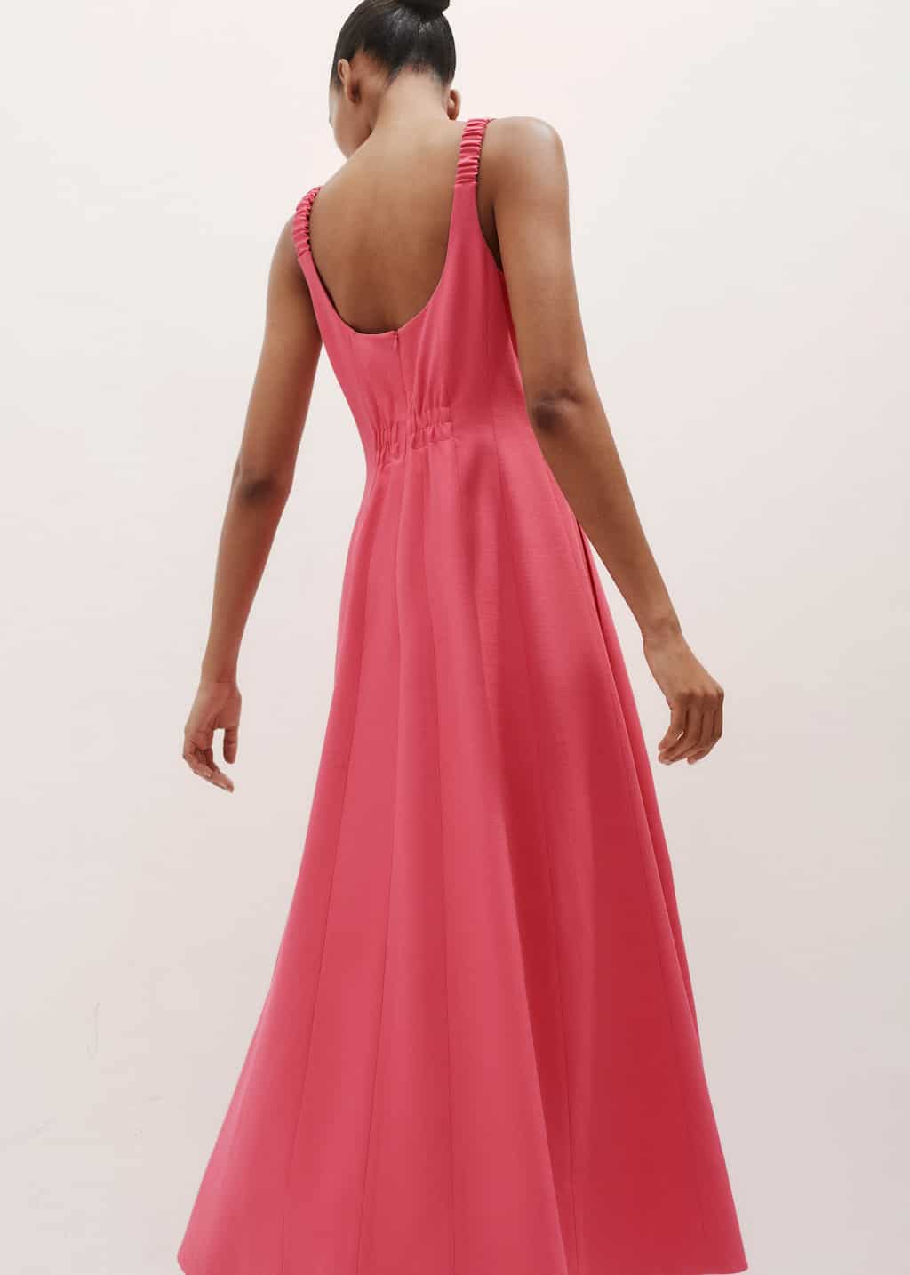 Pink Sleeveless Maxi Dress
