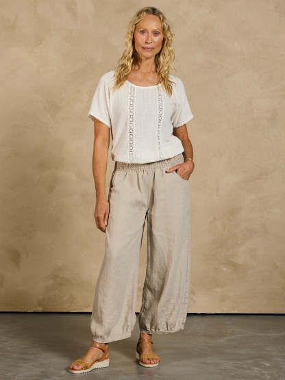 Sadhu French Linen Pants Flax