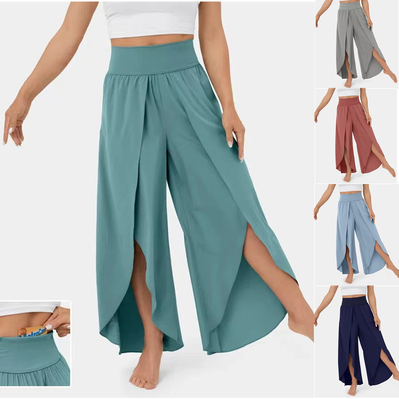 Womens High Waisted Wide Leg Pants