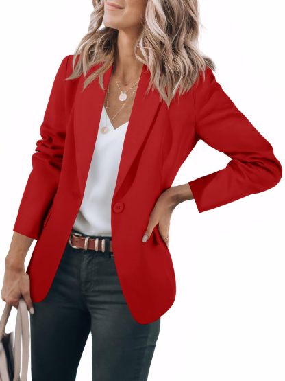 Open Front Long Sleeve Blazer