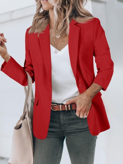 Open Front Long Sleeve Blazer
