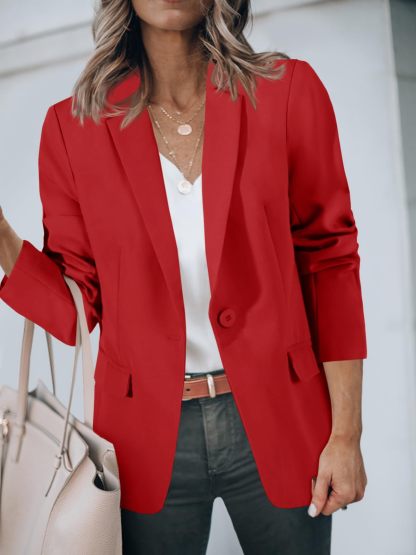 Open Front Long Sleeve Blazer