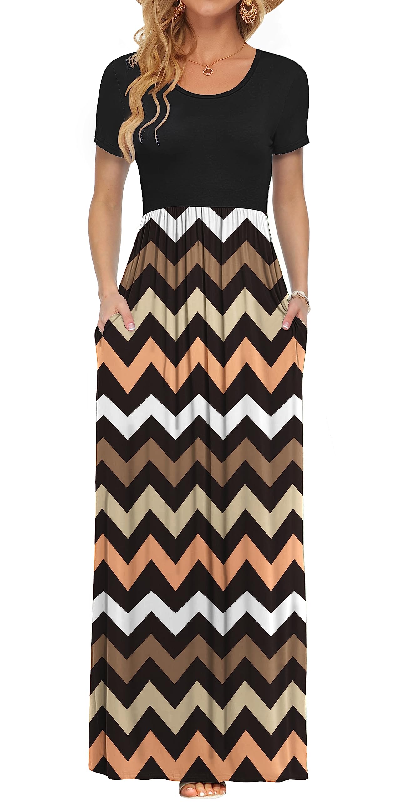Short Sleeve Loose Maxi Dresses