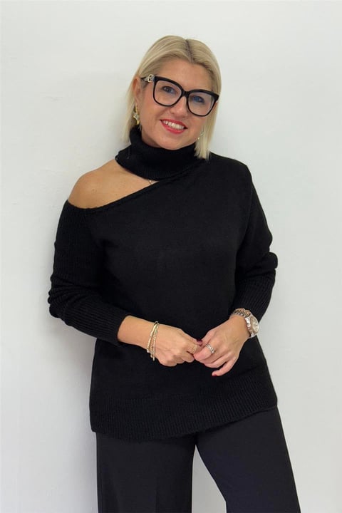 CLEARANCE SALE🔥Relaxed Fit Off-Shoulder Sweater