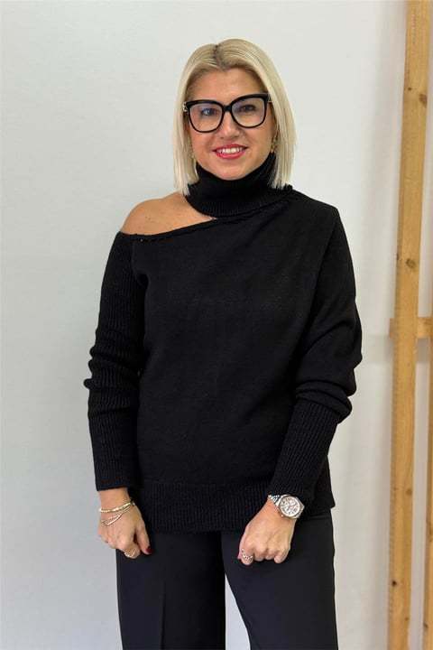 CLEARANCE SALE🔥Relaxed Fit Off-Shoulder Sweater