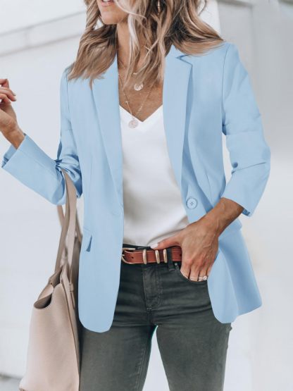 Open Front Long Sleeve Blazer