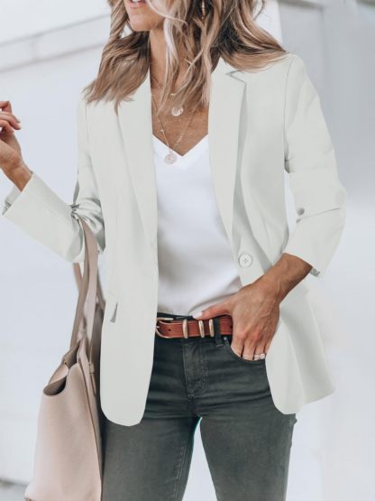 Open Front Long Sleeve Blazer