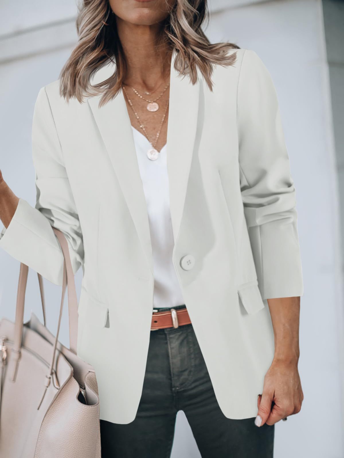Open Front Long Sleeve Blazer