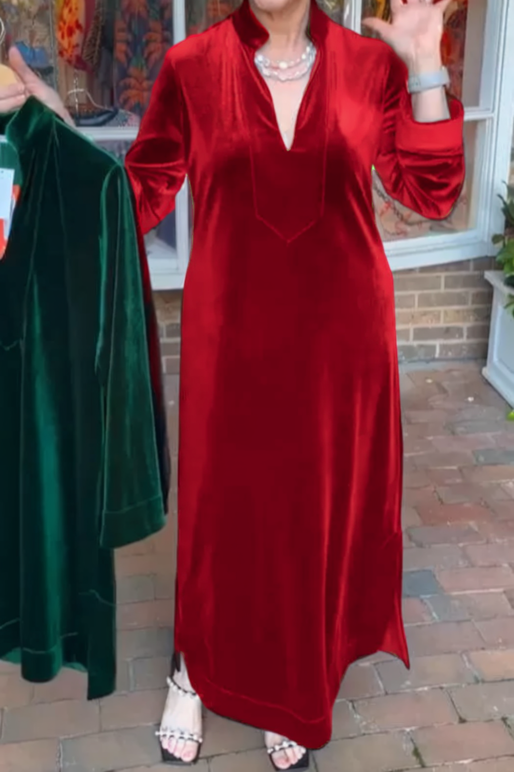 Short & Long Velvet Dress