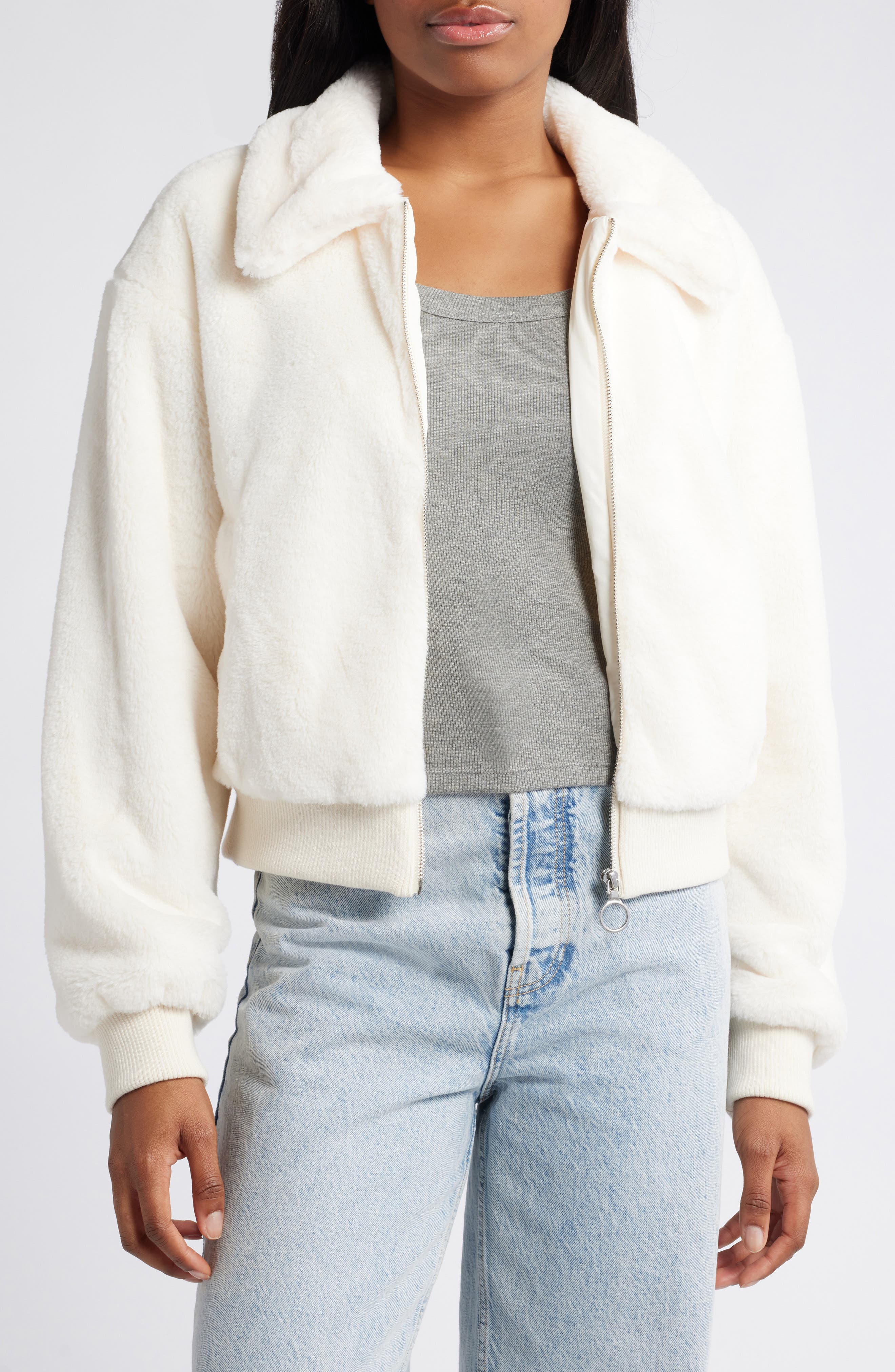 New Women's Faux Fur Jacket
