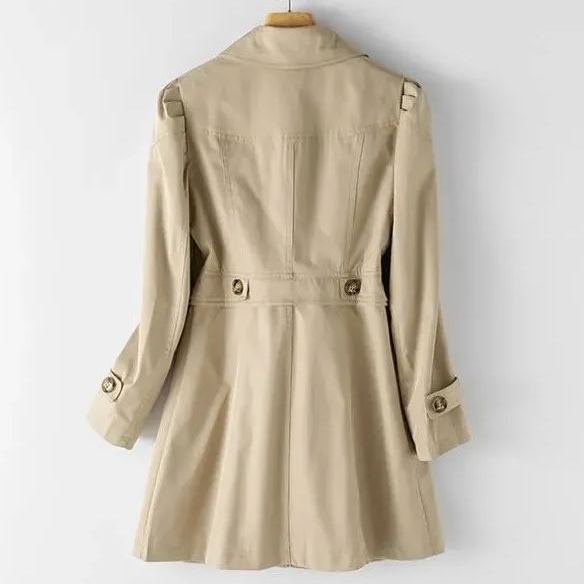 Women's mid-length trench coat tops jacket