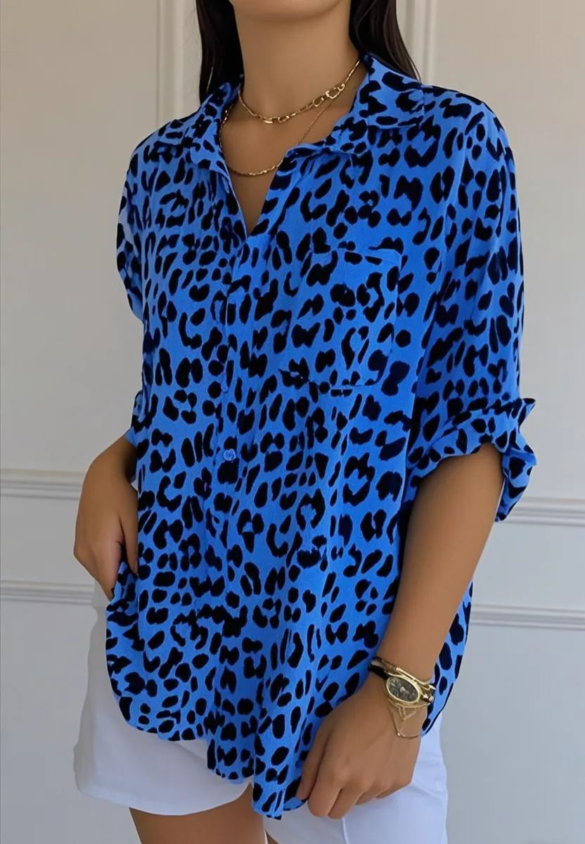 Women's Casual Leopard Print Tops