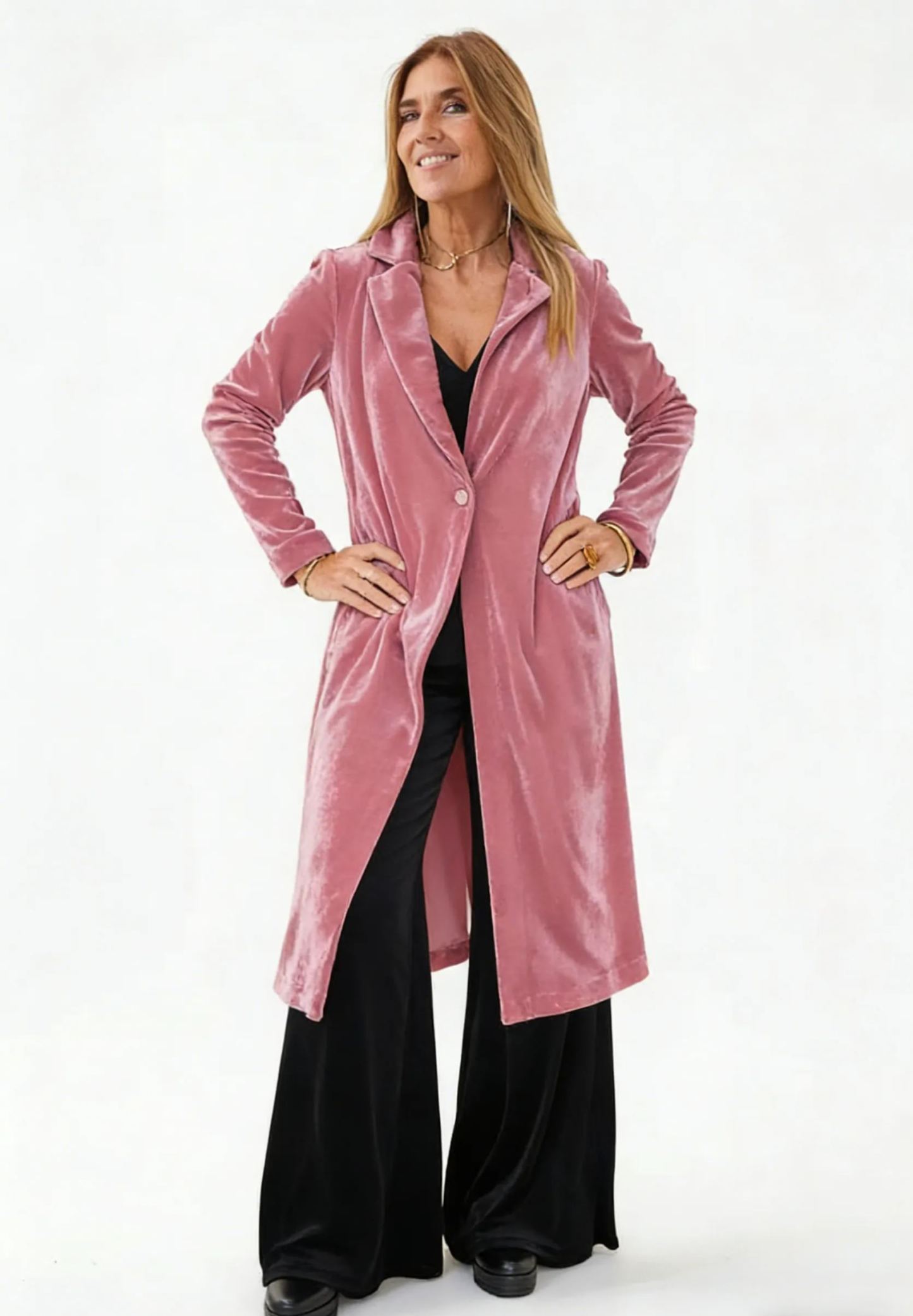 CLEARANCE SALE🔥 Soft Velvet Trench Coat